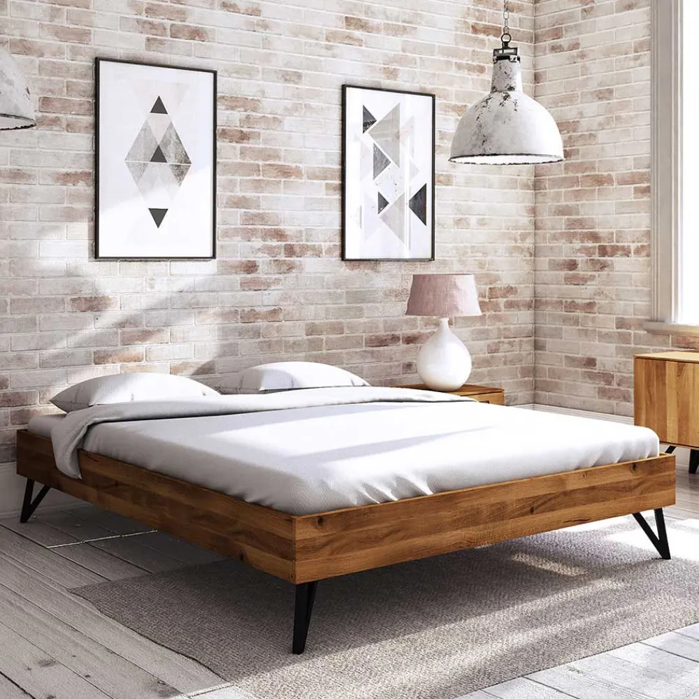 Wohnen Betten<220cm langes Bett ohne Kopfteil - Mandirov