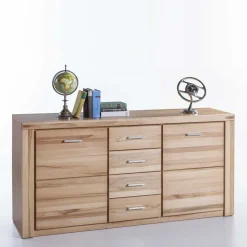 Wohnen Sideboards<158cm langes Sideboard mit Sockelgestell - Uhelia