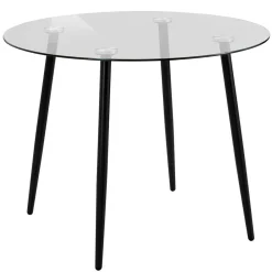 Wohnen Tische<100cm runder Glastisch fürs Esszimmer - Cellon