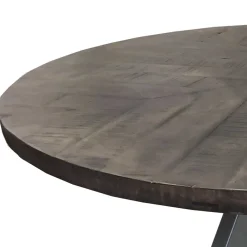Wohnen Tische<120cm runder Holz Esstisch in Grey Wash - Nicoletta