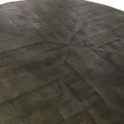 Wohnen Tische<120cm runder Holz Esstisch in Grey Wash - Nicoletta
