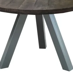 Wohnen Tische<120cm runder Holz Esstisch in Grey Wash - Nicoletta