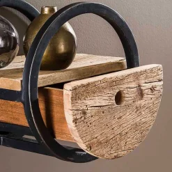 Wohnen Regale<30cm Rundes Wandregal mit Schublade - Ultina