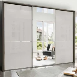 Wohnen Kleiderschränke|Schränke<250cm Schlafzimmer Schrank 3-türig - Bassi