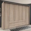 Wohnen Kleiderschränke|Schränke<300cm Schlafzimmerkleiderschrank mit Holzdekor - Zayun