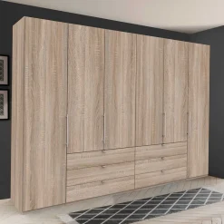 Wohnen Kleiderschränke|Schränke<300cm Schlafzimmerkleiderschrank mit Holzdekor - Zayun