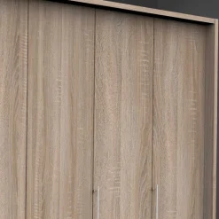 Wohnen Kleiderschränke|Schränke<300cm Schlafzimmerkleiderschrank mit Holzdekor - Zayun