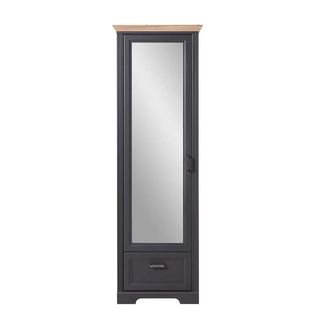 Wohnen Schränke<65cm schmaler Dielenschrank mit Spiegel Tür - Thumbs