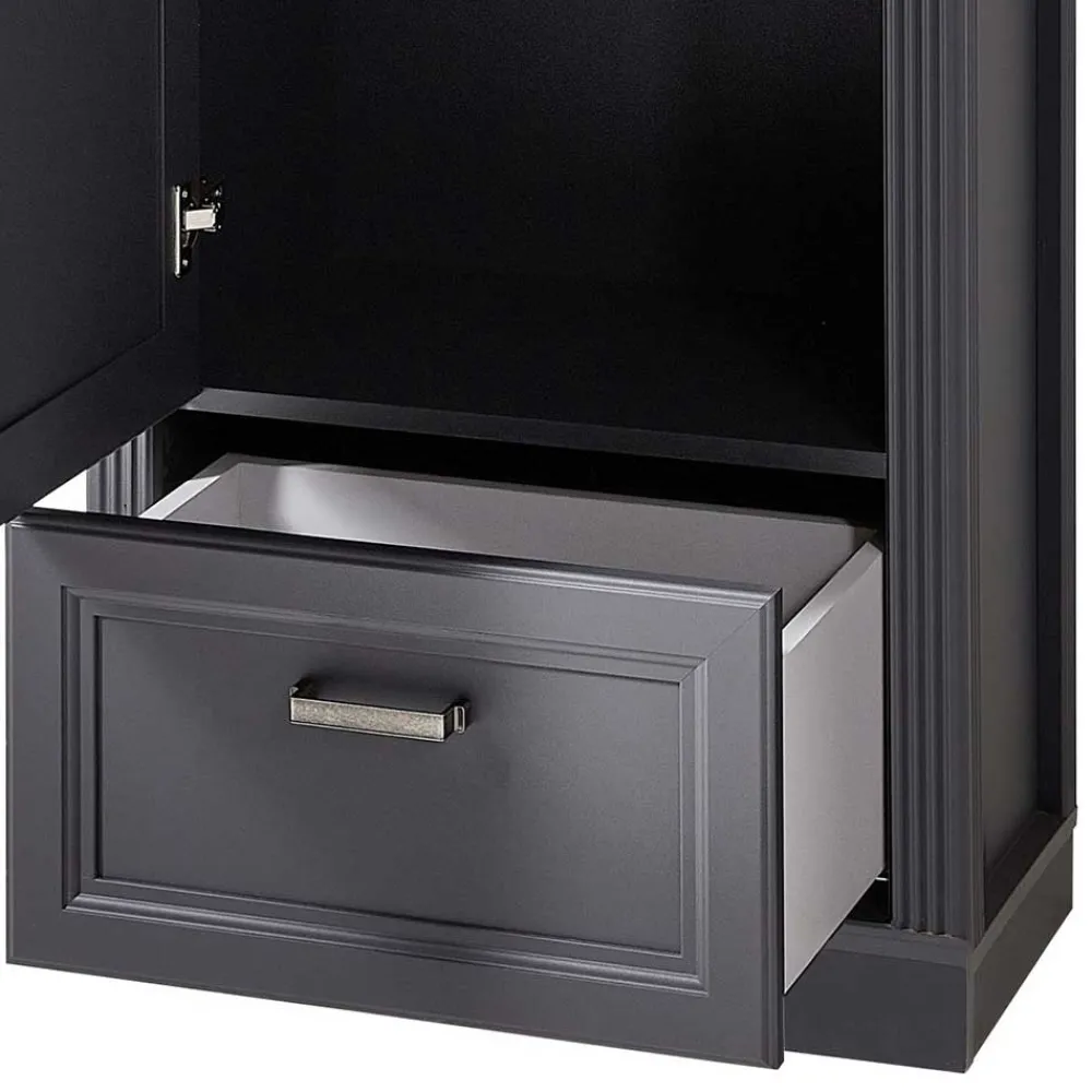 Wohnen Schränke<65cm schmaler Dielenschrank mit Spiegel Tür - Thumbs