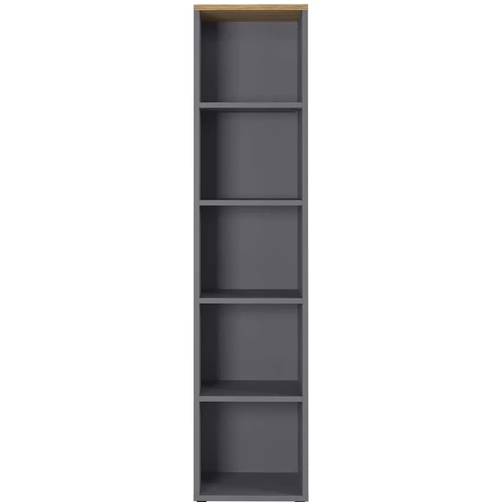 Wohnen Regale<45cm Schmales Büroregal mit fünf Fächern - Ovgunia