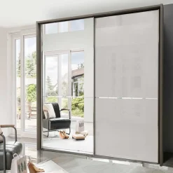 Wohnen Kleiderschränke|Schränke<150cm Schwebetürenschrank für Schlafzimmer - Grande