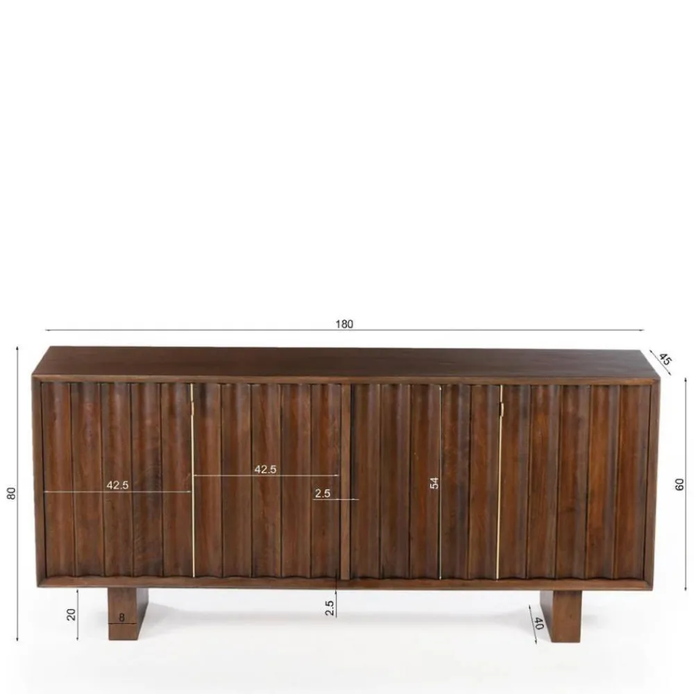 Wohnen Sideboards<180cm Sideboard aus Mangoholz - Tanky