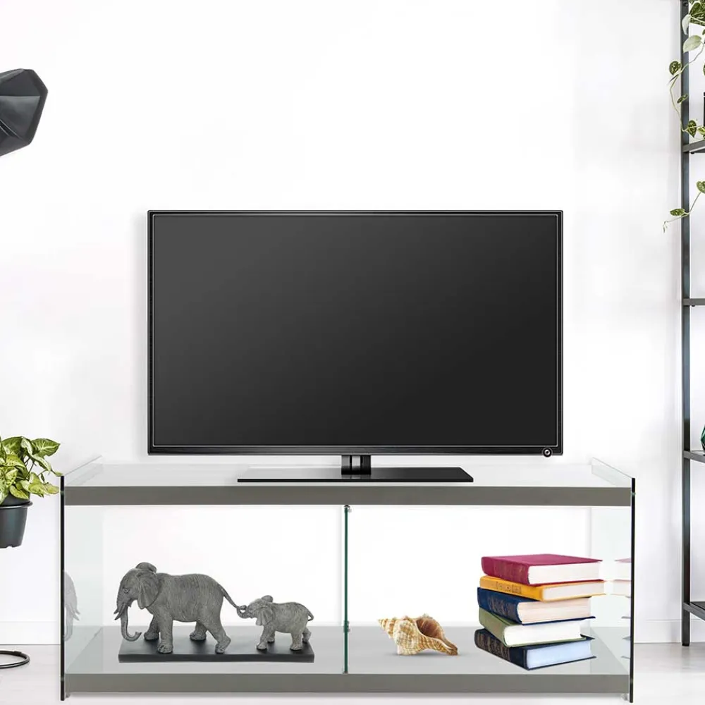 Wohnen Tv & Hifi-Möbel|Lowboards<120cm TV Board in Hochglanz Grau - Verez