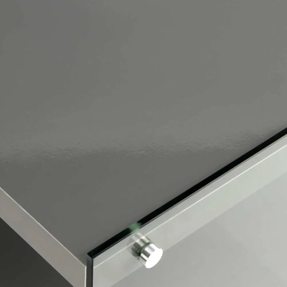 Wohnen Tv & Hifi-Möbel|Lowboards<120cm TV Board in Hochglanz Grau - Verez