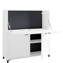 Wohnen Highboards<Computer Schrank in Weiß - Darpanos