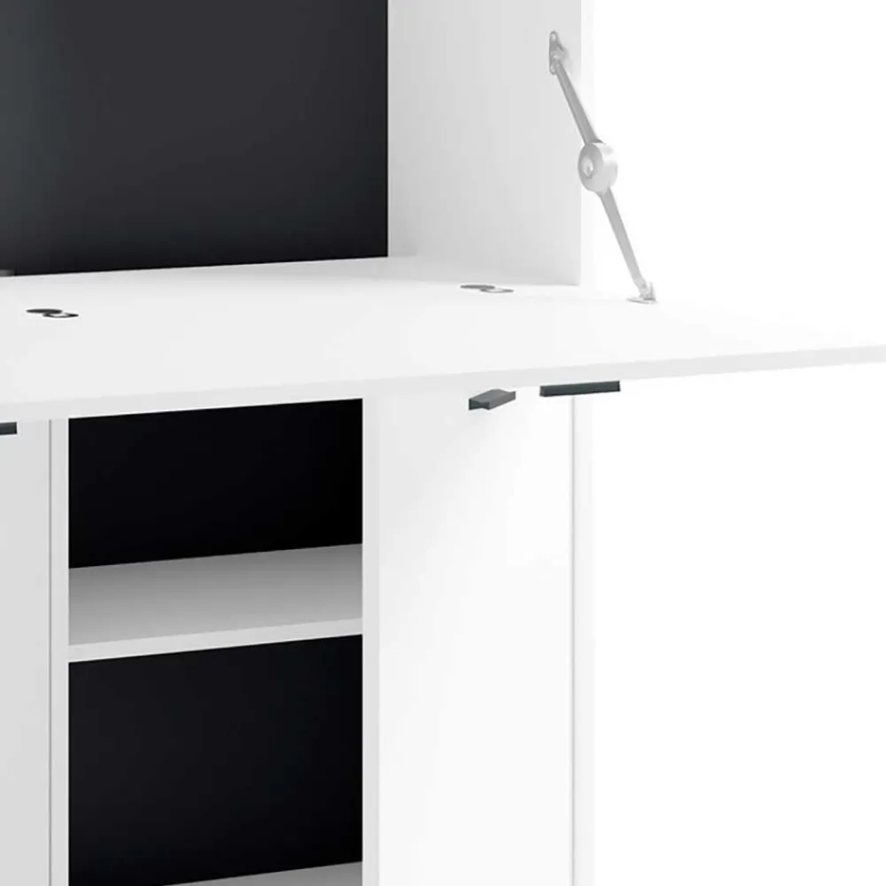 Wohnen Highboards<Computer Schrank in Weiß - Darpanos