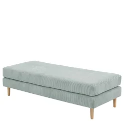 Wohnen Hocker<Cord Couchhocker in Silbergrau - Sectian