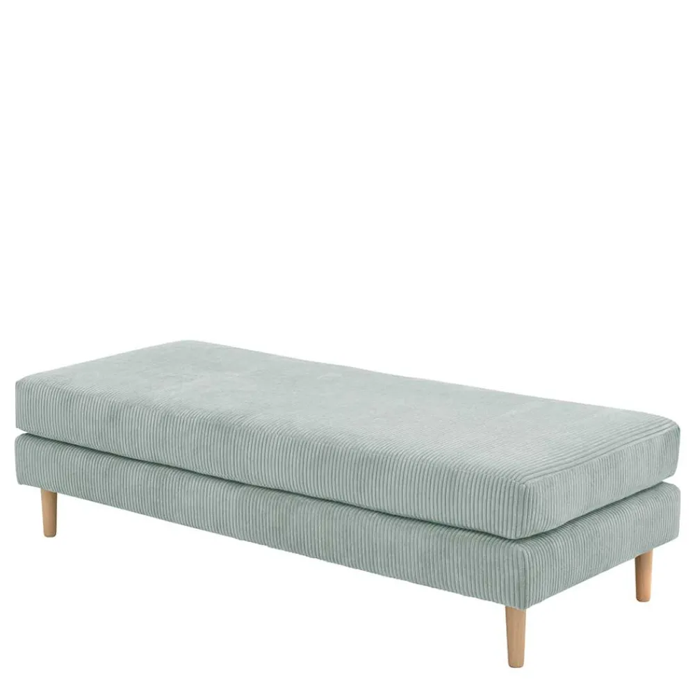 Wohnen Hocker<Cord Couchhocker in Silbergrau - Sectian