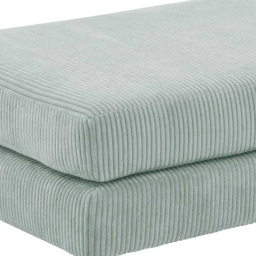 Wohnen Hocker<Cord Couchhocker in Silbergrau - Sectian