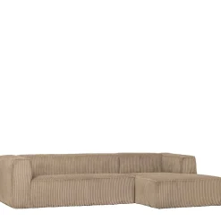 Wohnen Sofas<Cord Ecksofa in Beige ohne Bodenfreiheit - Hermanos