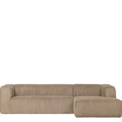Wohnen Sofas<Cord Ecksofa in Beige ohne Bodenfreiheit - Hermanos