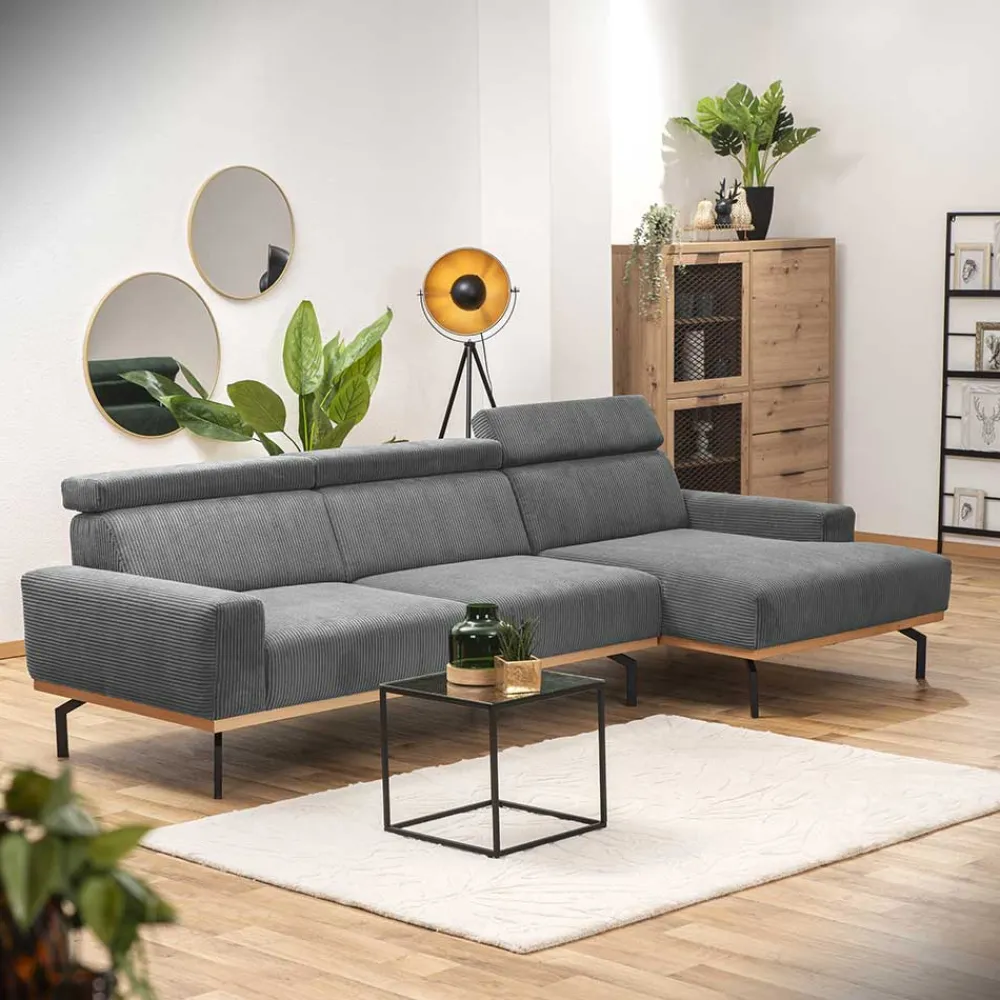 Wohnen Sofas<Cord L-Sofa mit verstellbarer Rückenhöhe - Jaypur