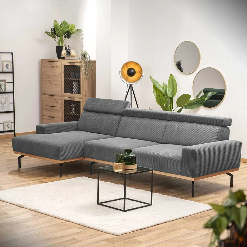 Wohnen Sofas<Cord L-Sofa mit verstellbarer Rückenhöhe - Jaypur
