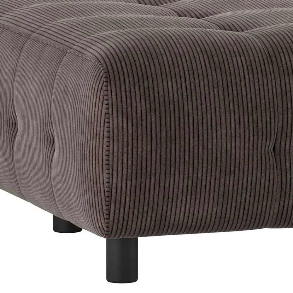 Wohnen Sofas<Cord Modulsofa Eckteil in Graubraun - Vita