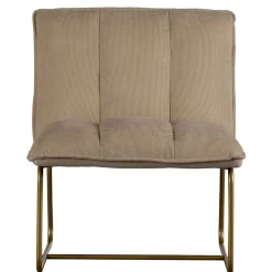 Wohnen Sessel<Cord Wohnzimmerstuhl in Beige - Velsamos