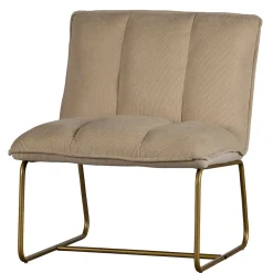 Wohnen Sessel<Cord Wohnzimmerstuhl in Beige - Velsamos