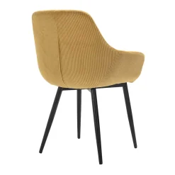 Wohnen Stühle<Cordstühle in Gold Gelb - Xaidon (2er Set)