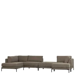 Wohnen Sofas<Couch aus Modulen in Taupe Stoff - Birte