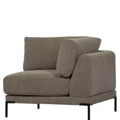 Wohnen Sofas<Couch aus Modulen in Taupe Stoff - Birte