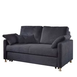 Wohnen Sofas<Couch mit Bettfunktion in Dunkelblau - Casbella