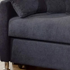Wohnen Sofas<Couch mit Bettfunktion in Dunkelblau - Casbella