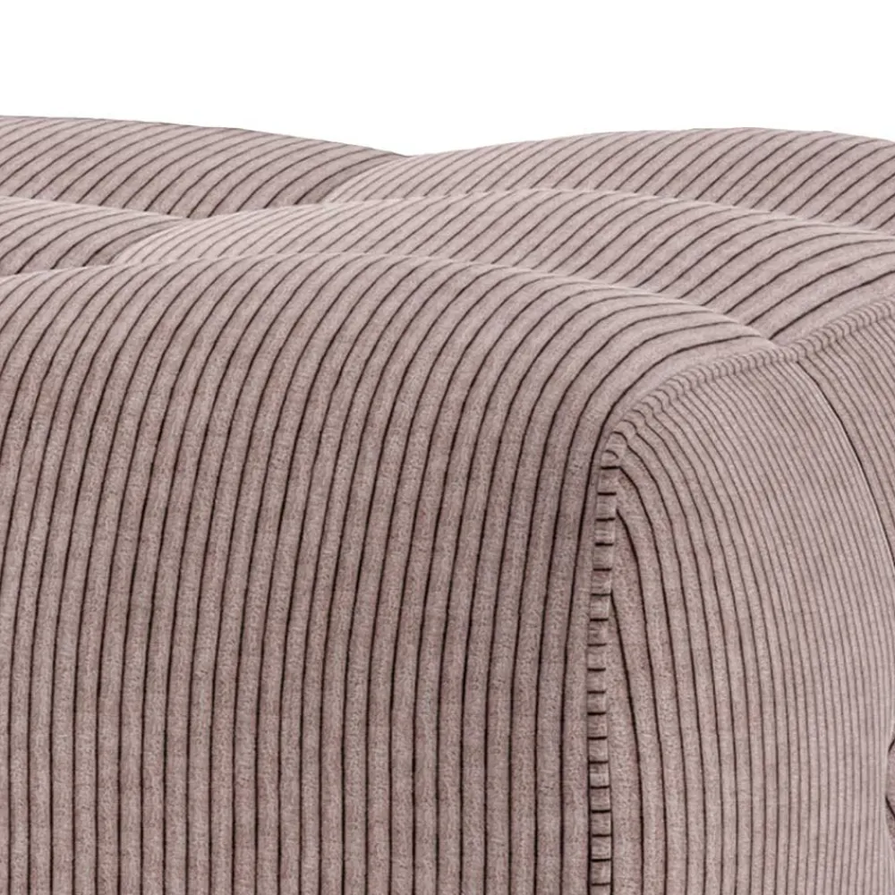 Wohnen Hocker<Couch Polsterhocker in Mauve Cord - Samorah