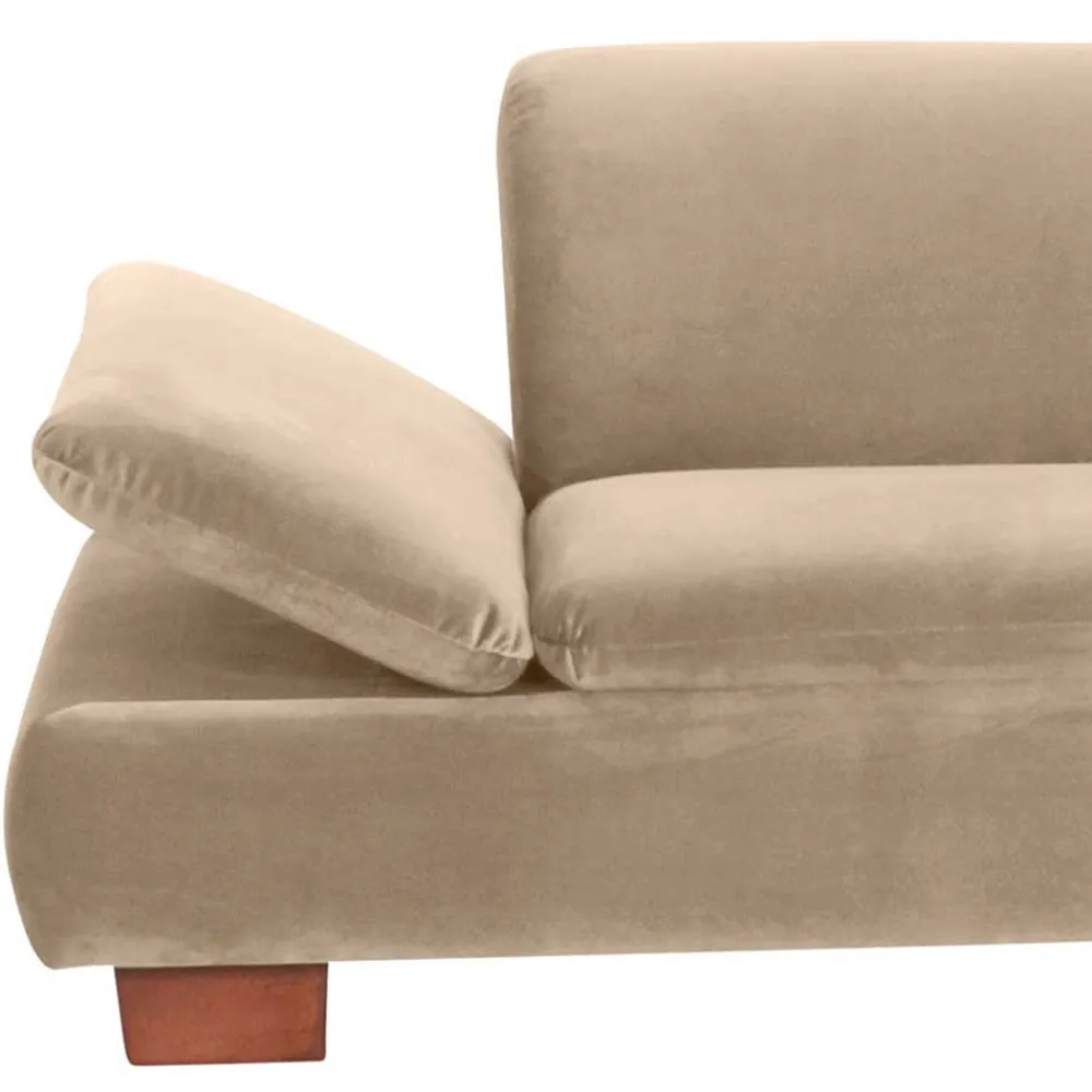 Wohnen Sofas<Couchecke in Beige mit Nussbaum Braun - Franatico