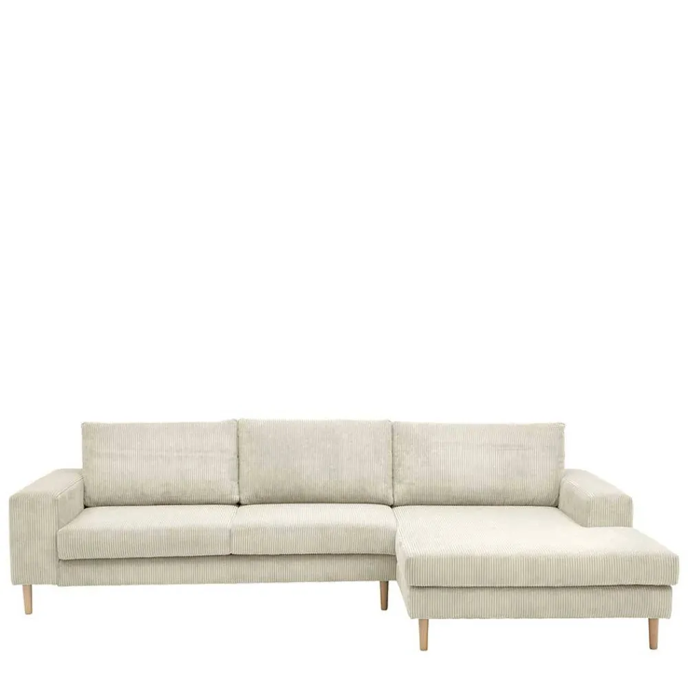Wohnen Sofas<Couchecke in Cremeweiß Cordbezug - Zubella