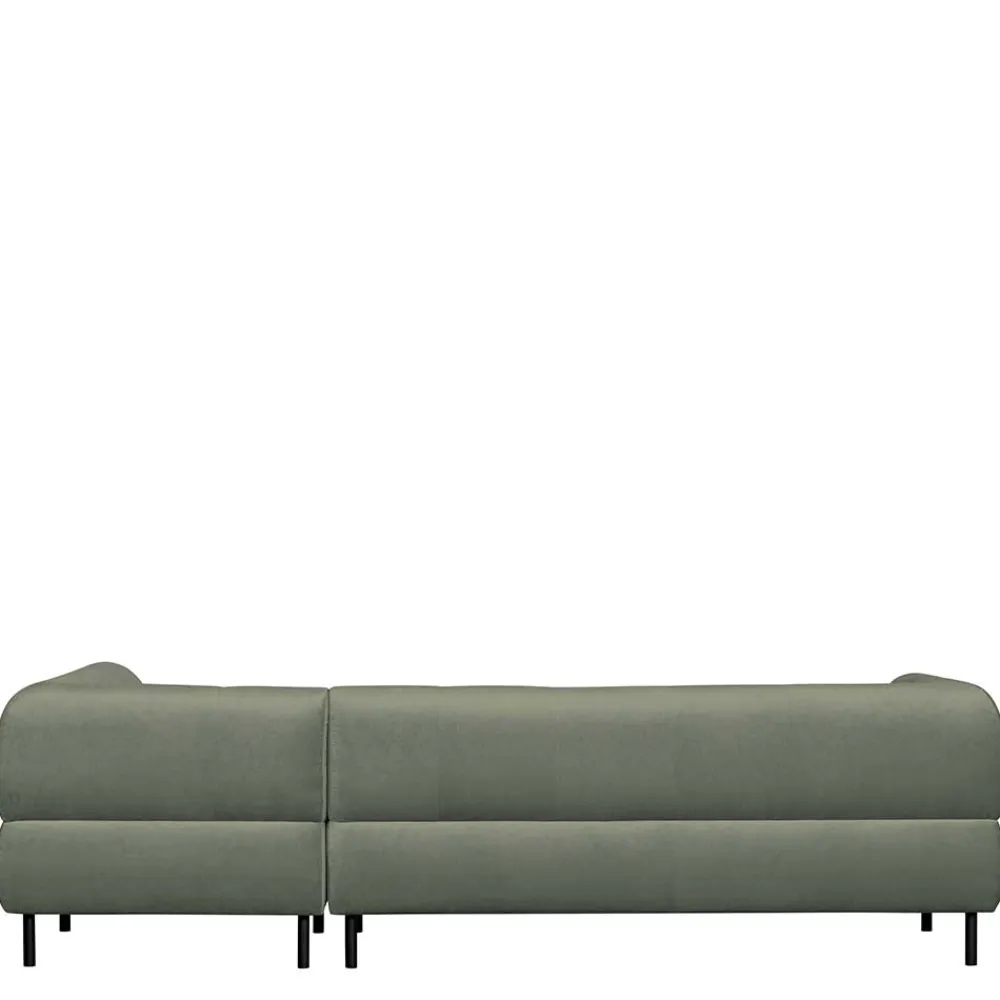 Wohnen Sofas<Couchecke in Graugrün Samt - Belinda