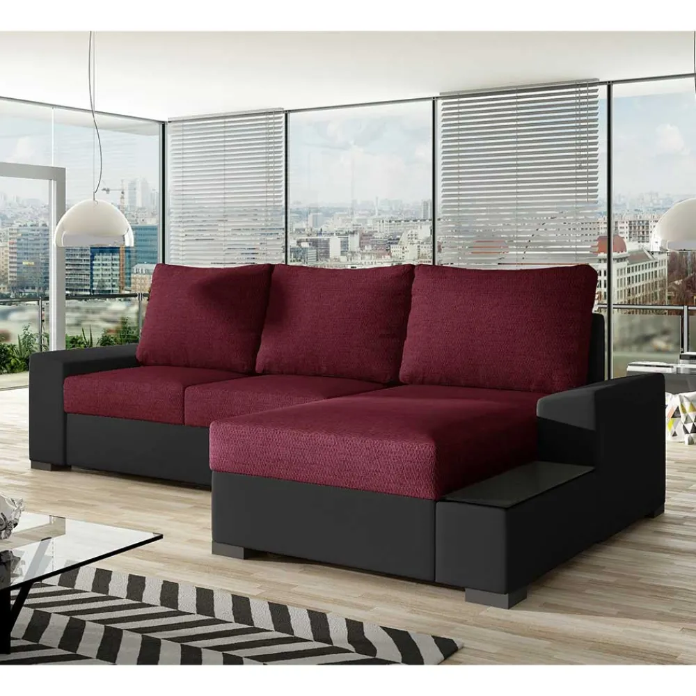 Wohnen Sofas<Couchecke in Magenta und Schwarz - And