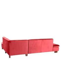Wohnen Sofas<Couchecke in Rot mit Nussbaum Braun - Kiko