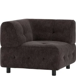 Wohnen Sofas<Couch-Eckmodul in Graubraun & Schwarz - Sundini