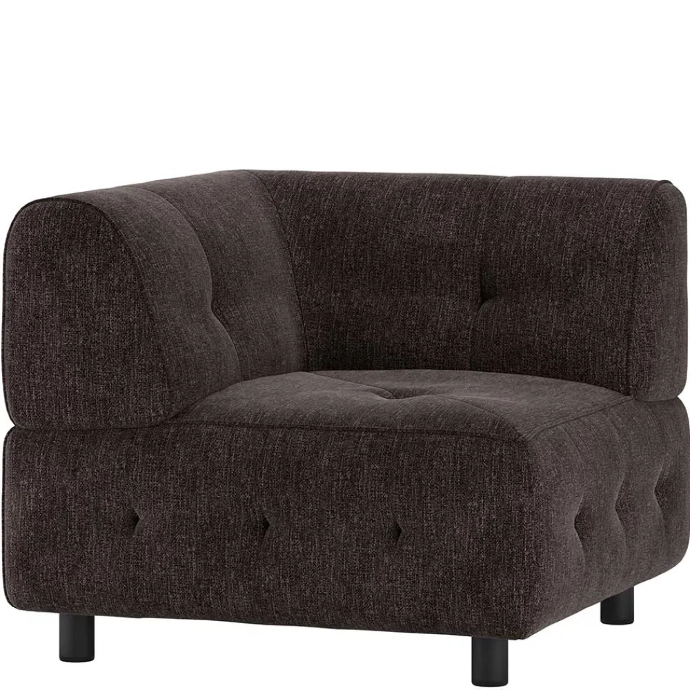 Wohnen Sofas<Couch-Eckmodul in Graubraun & Schwarz - Sundini