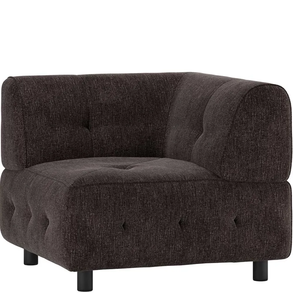 Wohnen Sofas<Couch-Eckmodul in Graubraun & Schwarz - Sundini