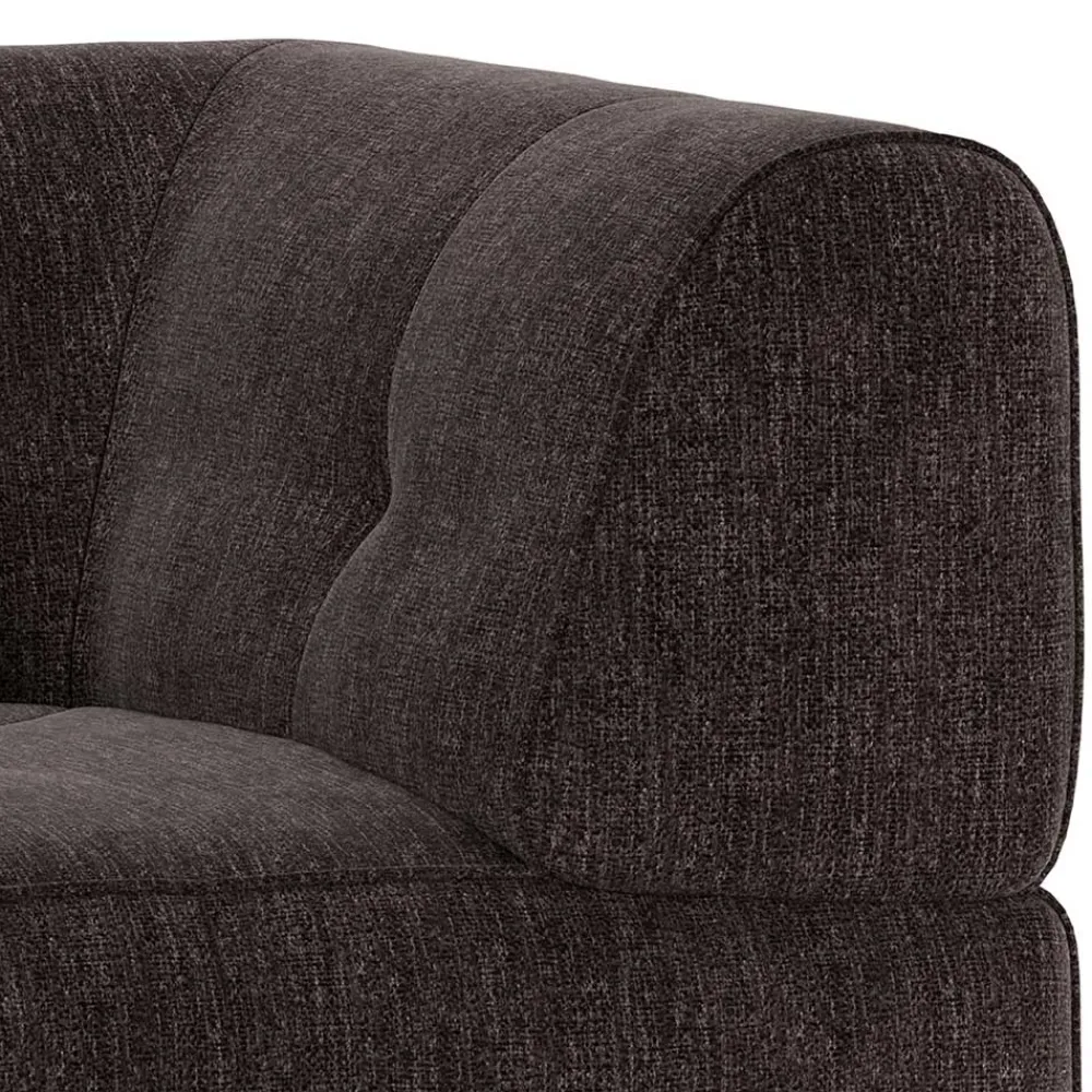 Wohnen Sofas<Couch-Eckmodul in Graubraun & Schwarz - Sundini