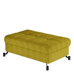 Wohnen Hocker<Couchhocker in Currygelb Stoffbezug - Tobrina