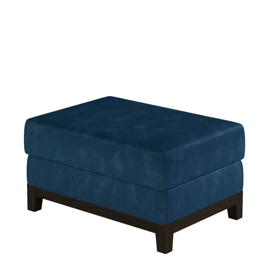 Wohnen Hocker<Couchhocker in Dunkelblau Veloursbezug - MissP