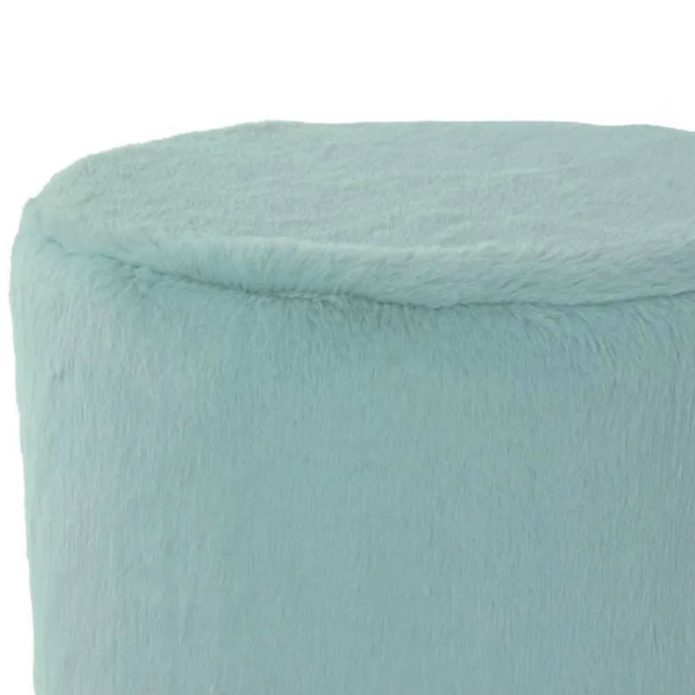 Wohnen Hocker<Couchhocker in Hellblau mit Silber - Lightning