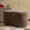 Wohnen Hocker<Couchhocker in Taupe Chenille - Fridelia