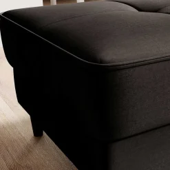 Wohnen Hocker<Couchhocker mit Stauraum in Dunkelbraun - Drosalina